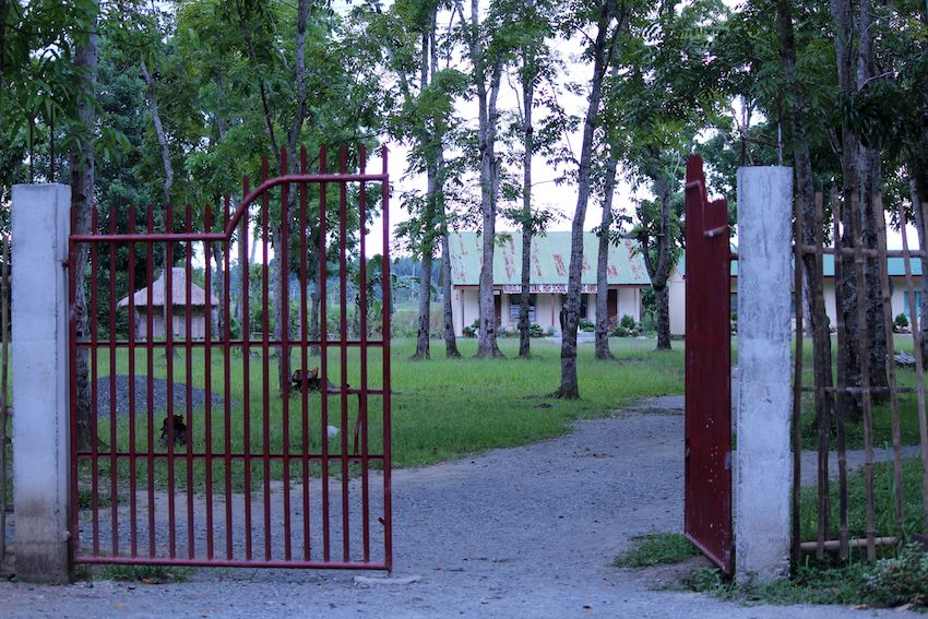 Entrance gate to the school Entrance